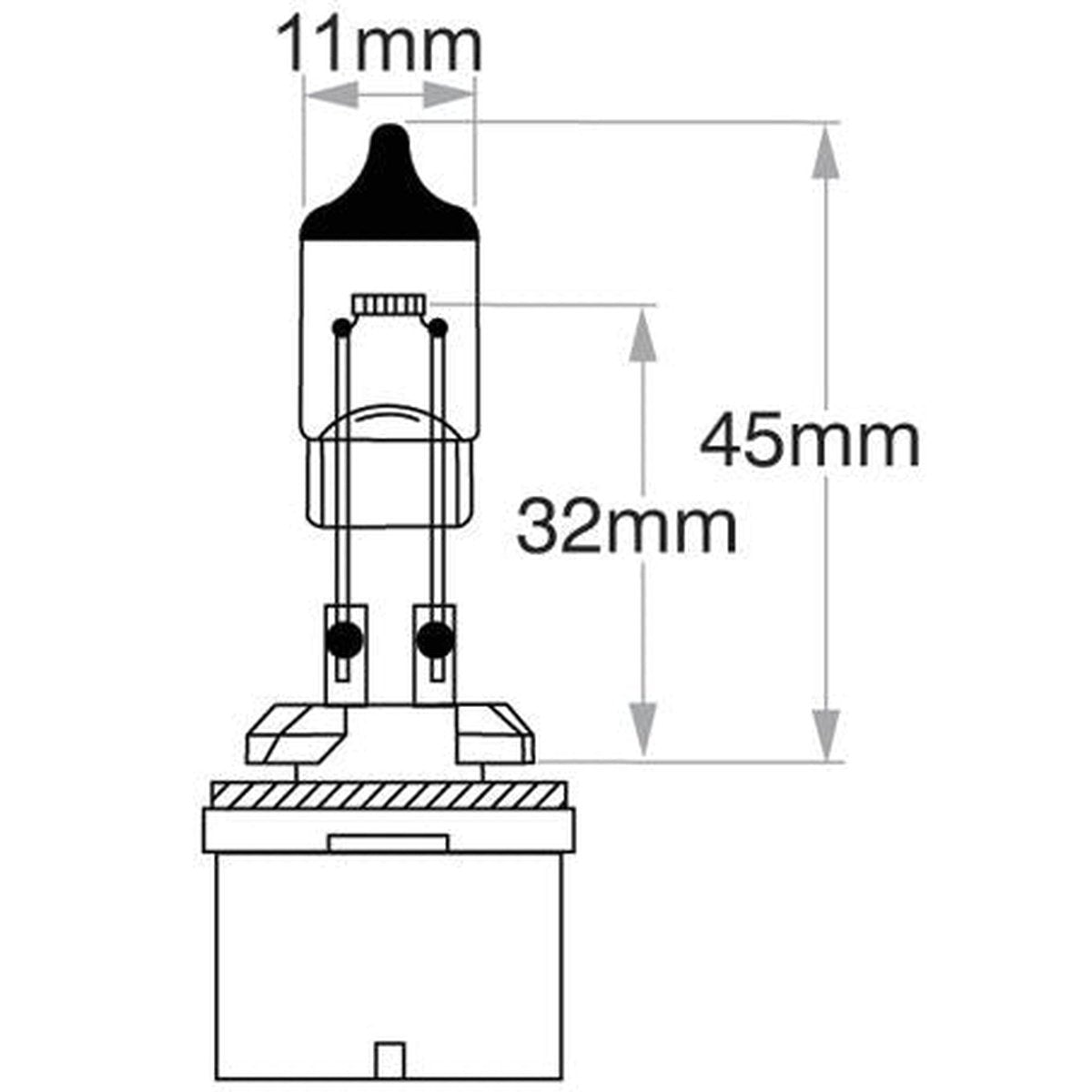 Philips Standard H27 Globe 12V 27W 12060