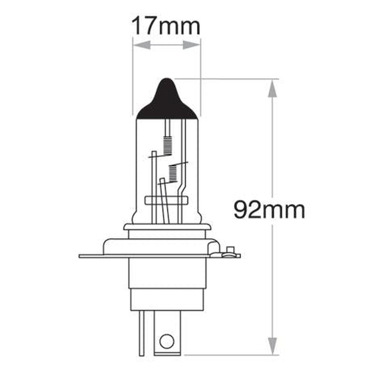 Philips Standard H4 Globe 24V 75/70W 13342