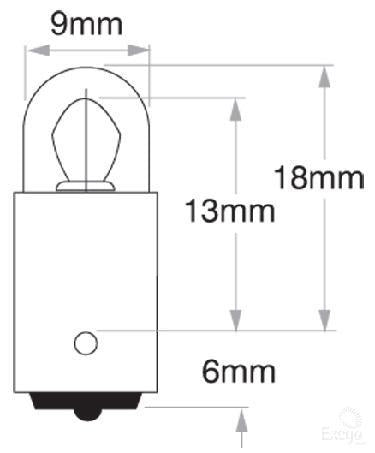 Philips Standard Bayonet Globe 24V 2W (10Pk) 13913