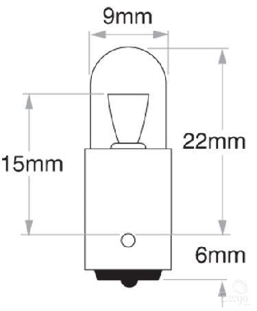 Philips Standard Bayonet Globe 24V 4W (10Pk) 13929