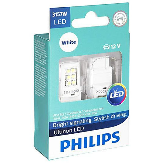 Philips Ultinon LED T20 Wedge Globe 12V White 3157WULWX2