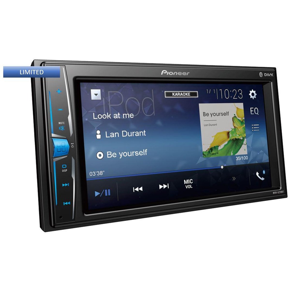 Pioneer MVH-A210BT 6.2" Touchscreen AM/FM/USB/AUX/Bluetooth Multimedia Player