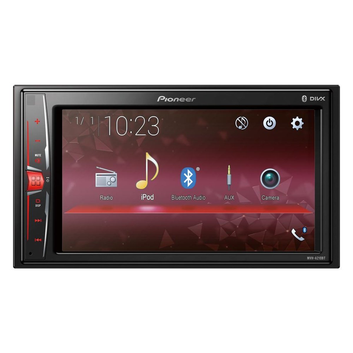 Pioneer MVH-A210BT 6.2" Touchscreen AM/FM/USB/AUX/Bluetooth Multimedia Player
