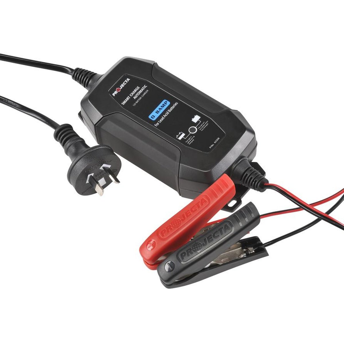 PROJECTA Charge N Maintain 0.8A 12V Battery Charger 4 Stage Auto