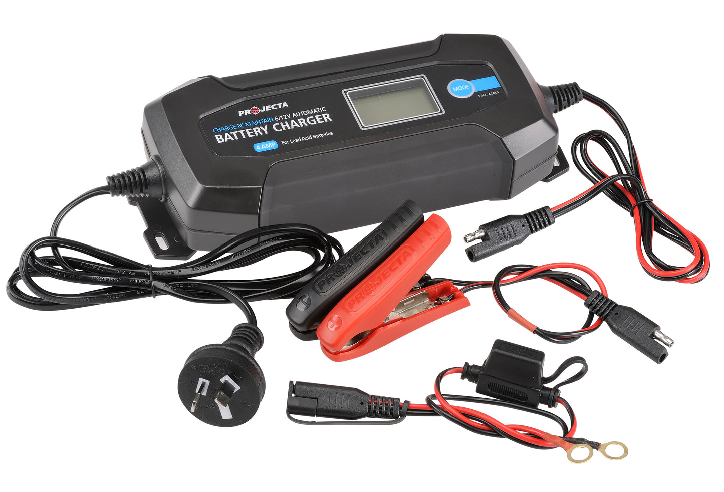 Projecta 4A 12V 8 Stage Batt. Chrgr AC040