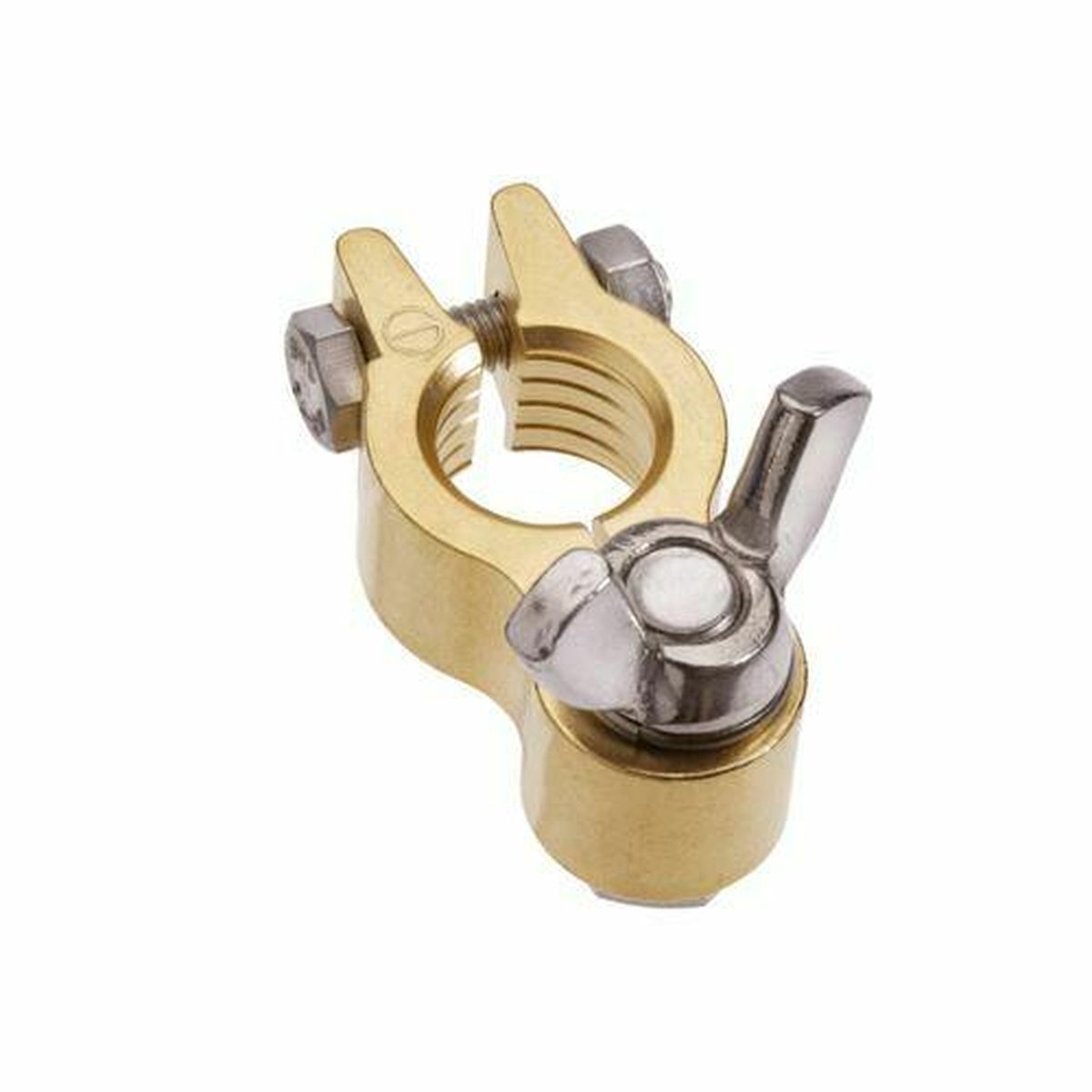 PROJECTA Premium Forged Brass Battery Terminal Heavy Duty Negative Wingnut Mount BT614H-N1