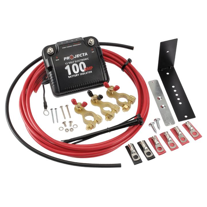 PROJECTA 12V 100A Electronic Dual Battery Isolator Kit DBC100K