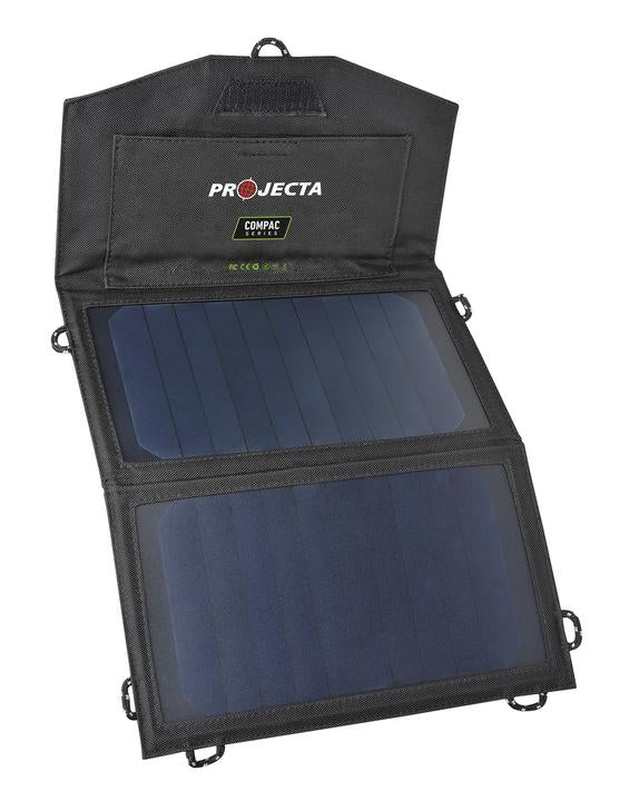 PROJECTA COMPAC Series Personal Mobile Folding 10W Solar Blanket with 3in1 Charging Cable