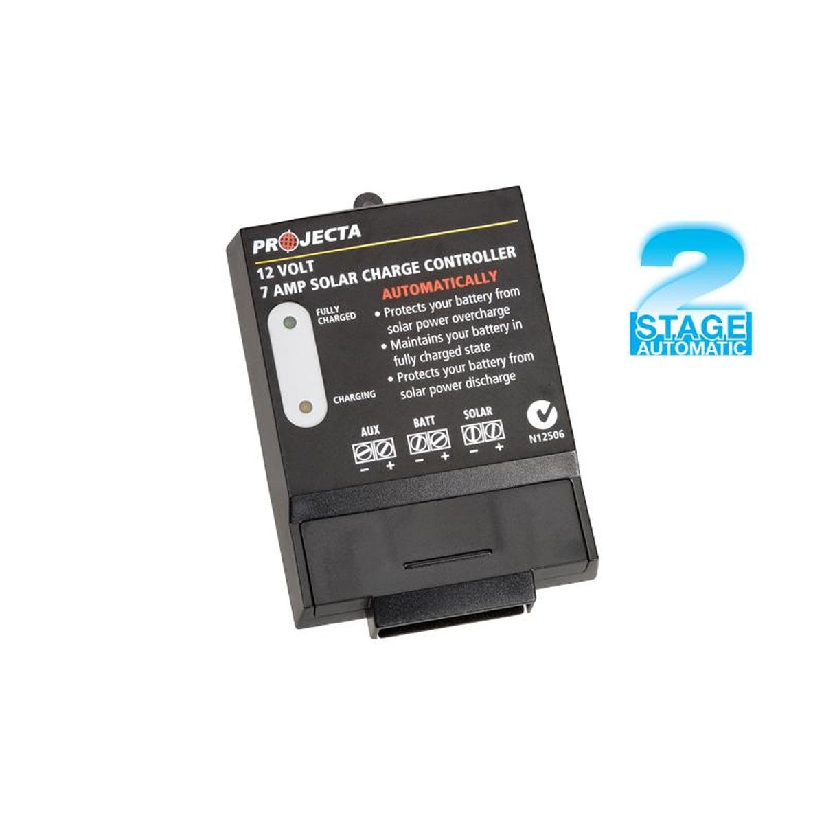 PROJECTA 7A 12V Solar Charge Controller 2 Stage Auto SC005