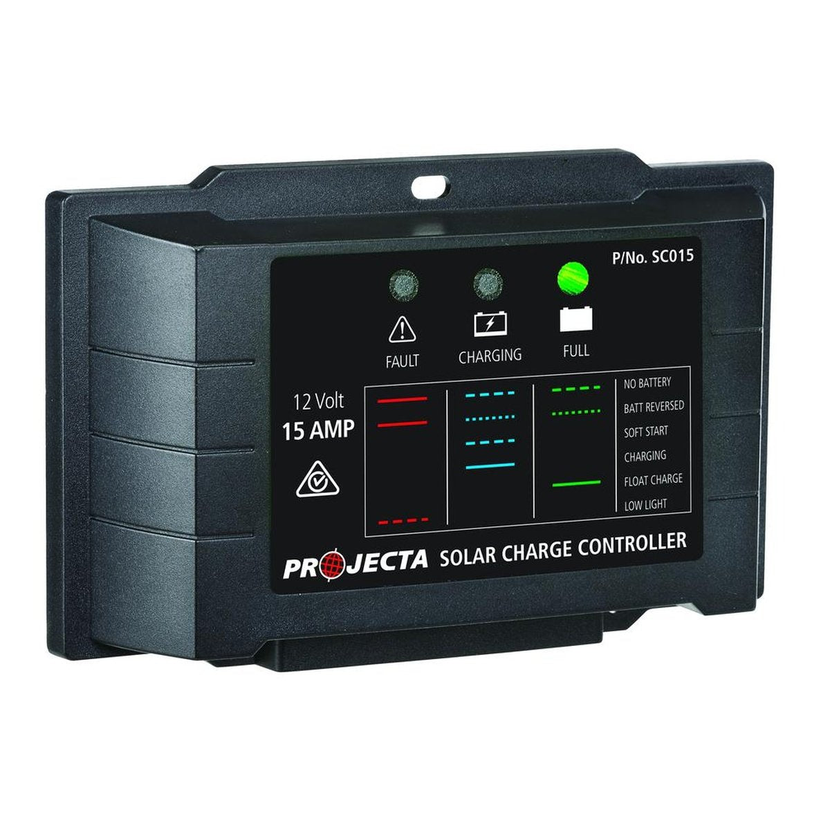 PROJECTA 15A 12V Solar Charge Controller 4 Stage Auto SC015