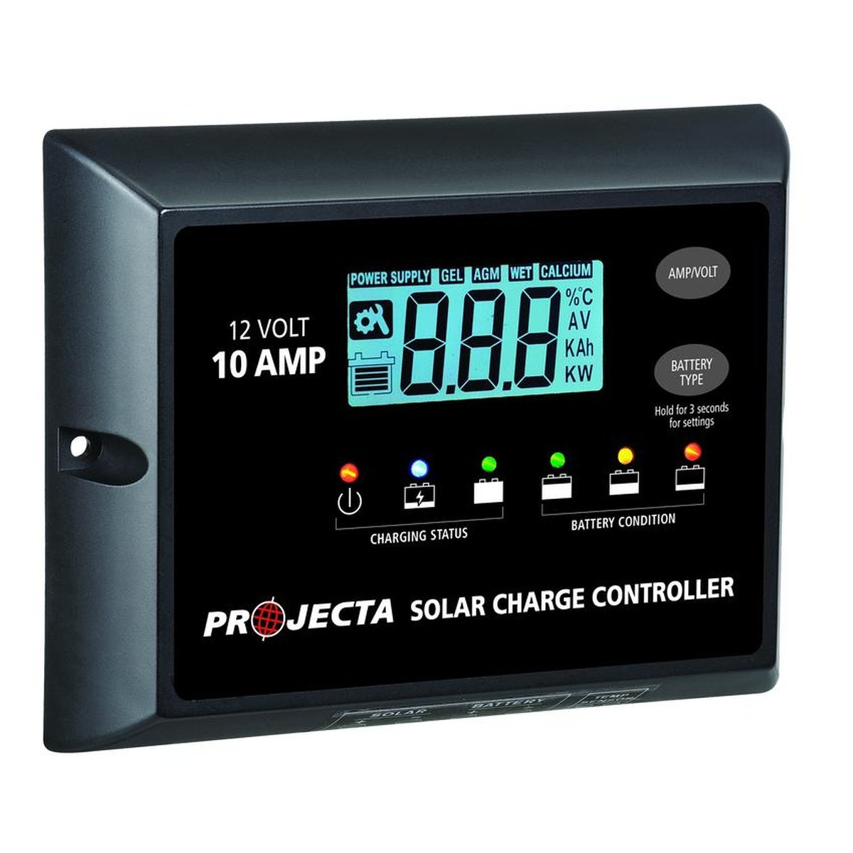 PROJECTA 10A 12V Solar Charge Controller 4 Stage Auto SC110