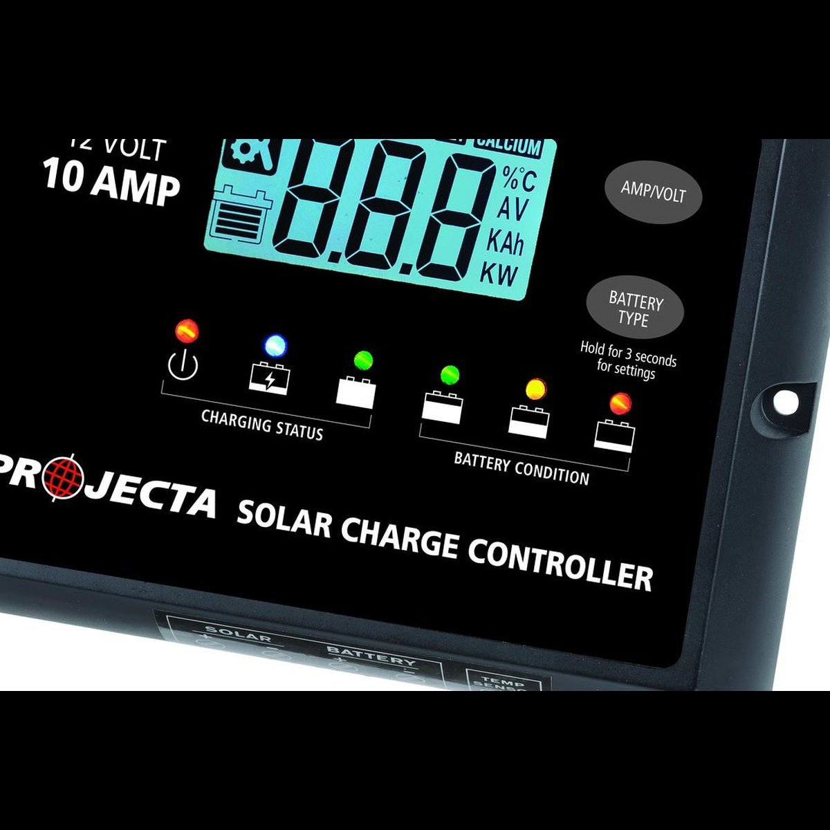 PROJECTA 10A 12V Solar Charge Controller 4 Stage Auto SC110