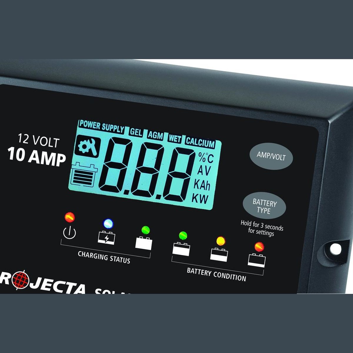 PROJECTA 10A 12V Solar Charge Controller 4 Stage Auto SC110