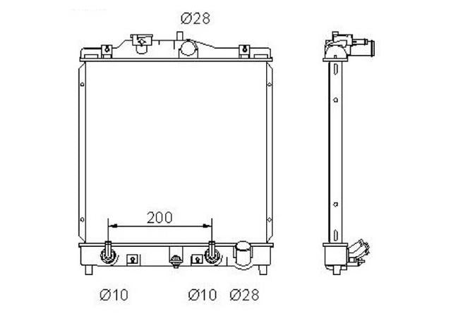 Protex Radiator fits Honda Civic (CG-EK) 1988-01 RADHN015