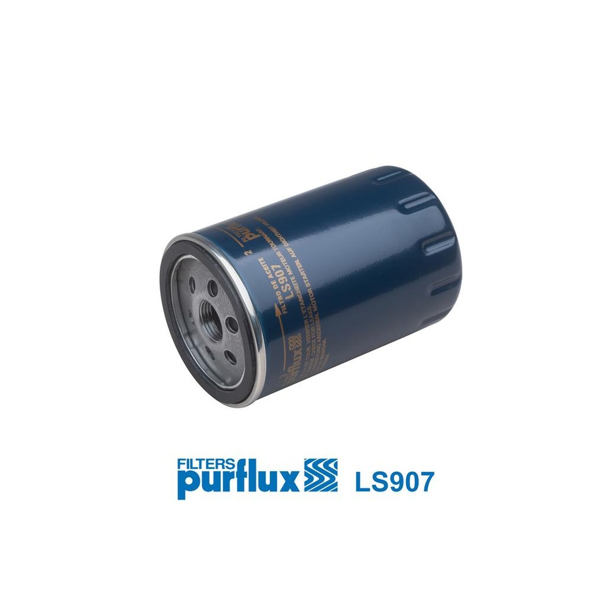 Purflux Oil Filter 119mm H 76mm Ext Dia 3/4in.-16 Thread LS907
