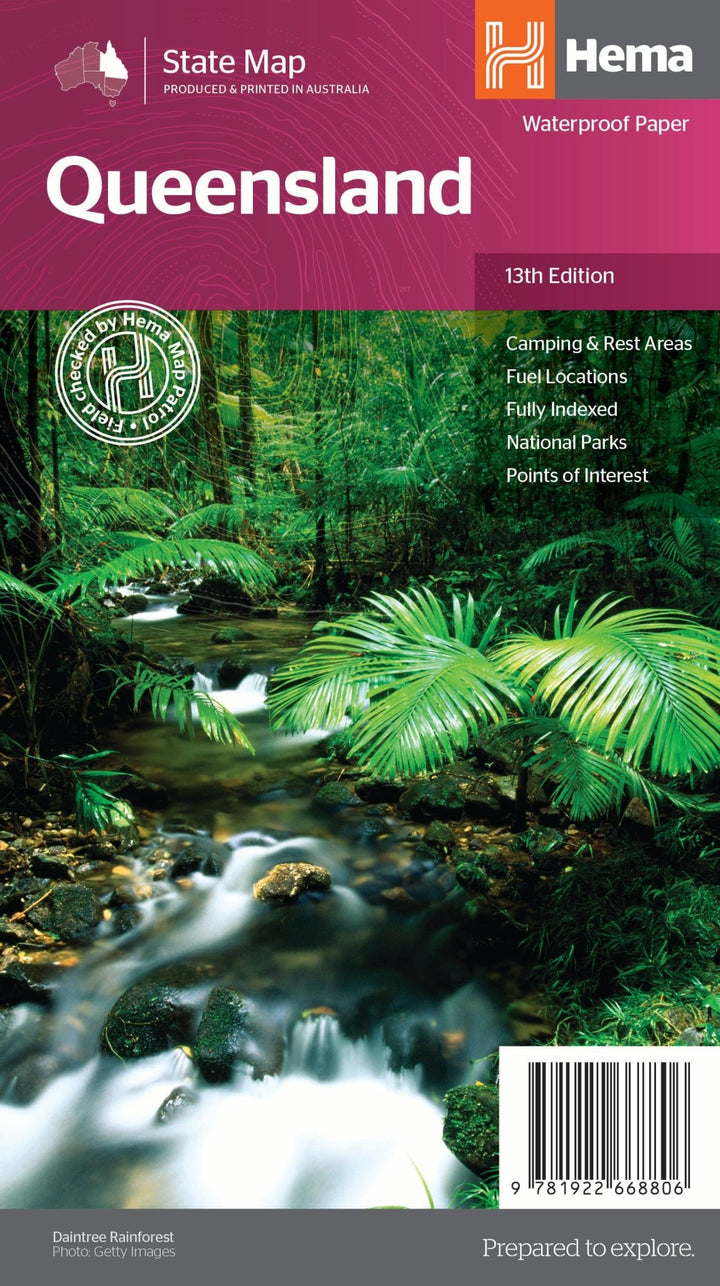 HEMA Qld State Map 13th Ed