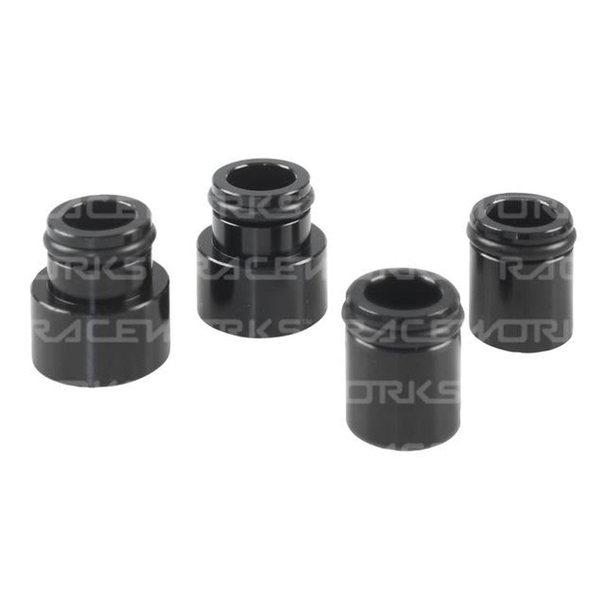 Raceworks Lower Injector Mounting Boss fits Mazda 13BT S4 Onwards Black (4Pk)