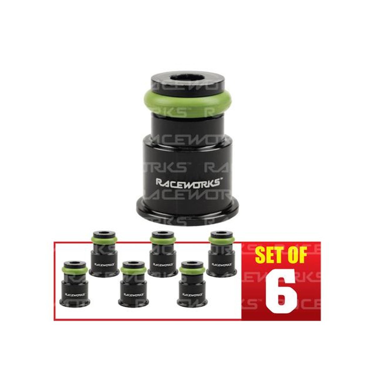 Raceworks 6PK Injector Extension 3/4 - Full Length 14mm - 14mm
