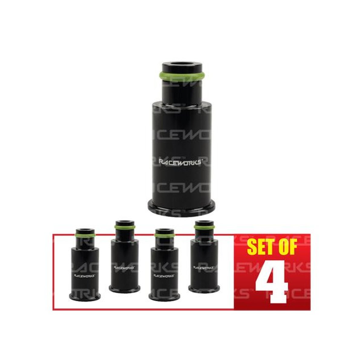 Raceworks 4PK Injector Extension Short - Full Length 14mm - 11mm