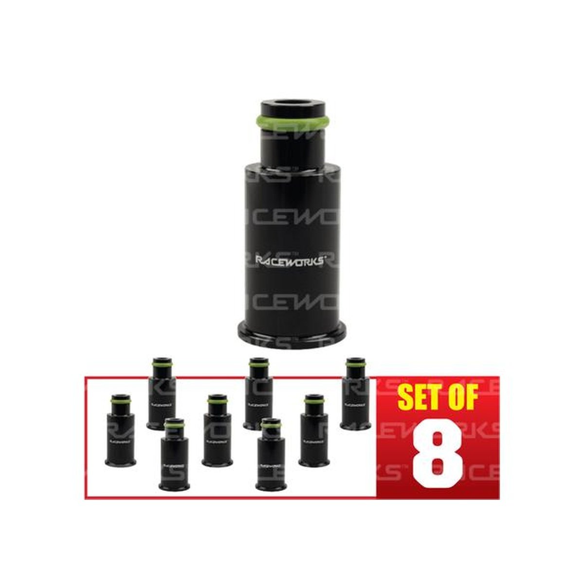 Raceworks 8PK Injector Extension Short - Ful Length 14mm - 11mm