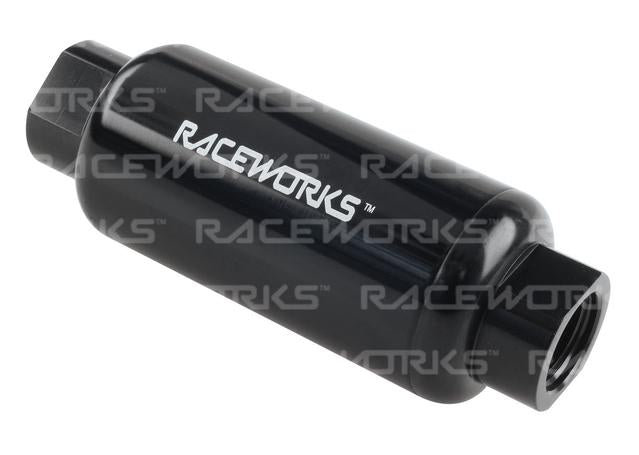 Raceworks An-10 Billet Fuel Filter 10 Micron Od50mm Length 140mm