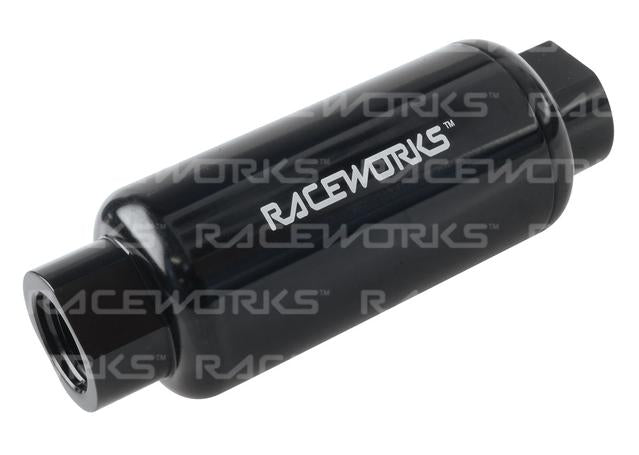 Raceworks An-10 Billet Fuel Filter 40 Micron Od50mm Length 140mm