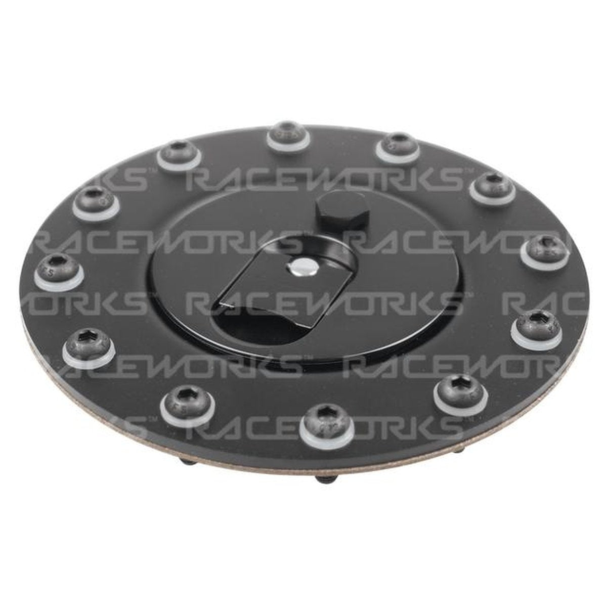 Raceworks Black Billet Aluminium Flush Fuel Cell Cap