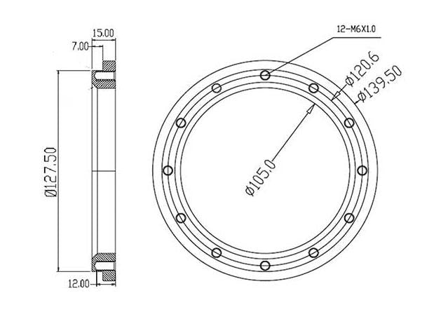 Raceworks Aluminium Weld Ring (Fits ALY-131BK/ALY-132BK)