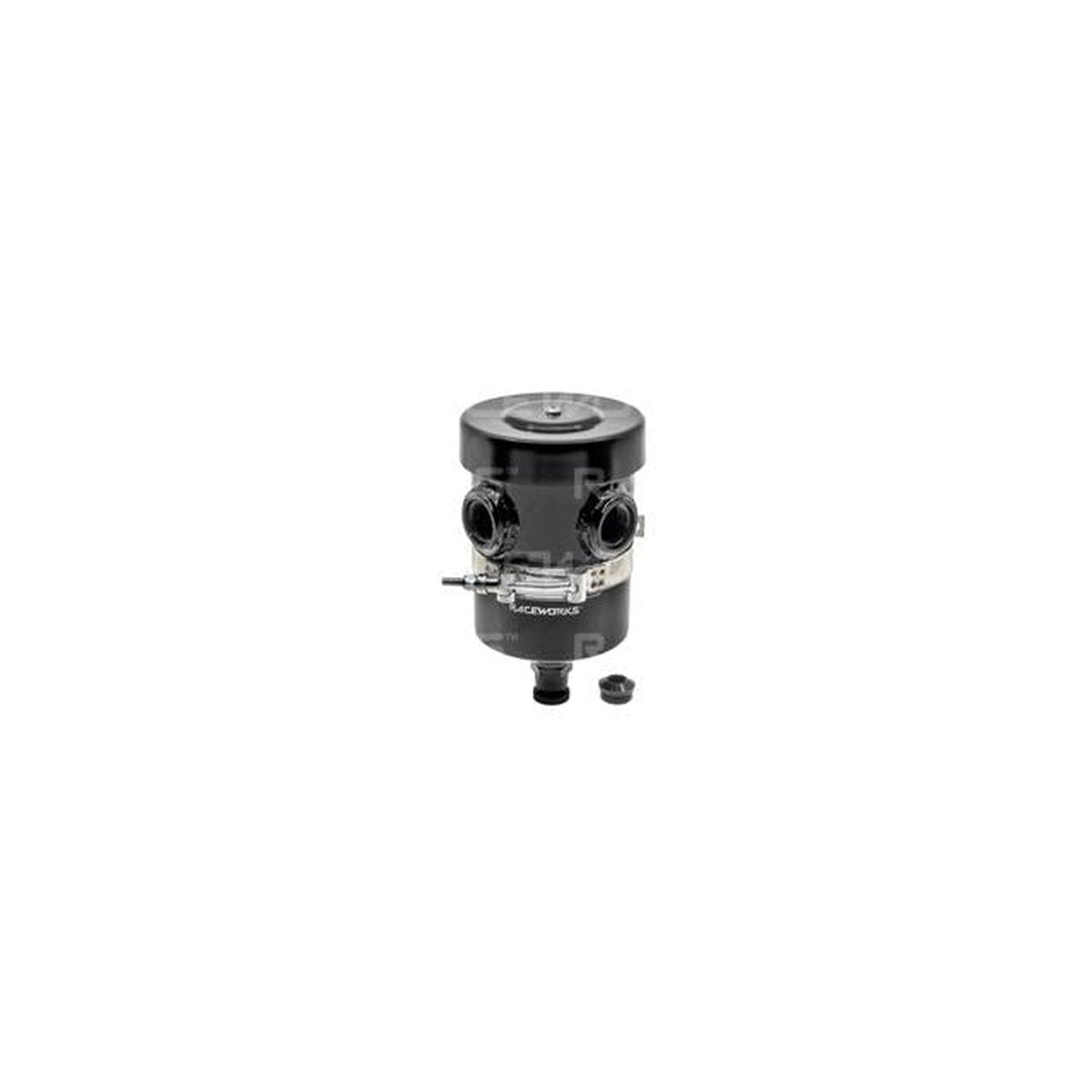 Raceworks Breather Tank 1L Y-Ports Black W/ Drain Tap