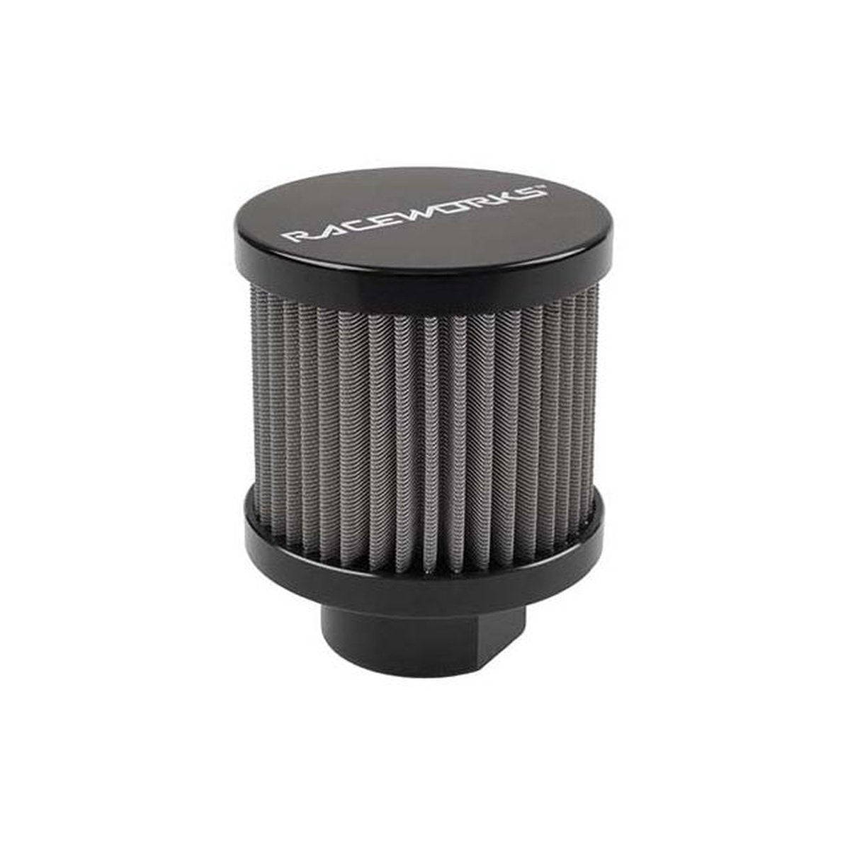 Raceworks AN-12 Female Flare Small Breather 53mm Dia 65mm Overall Height Black