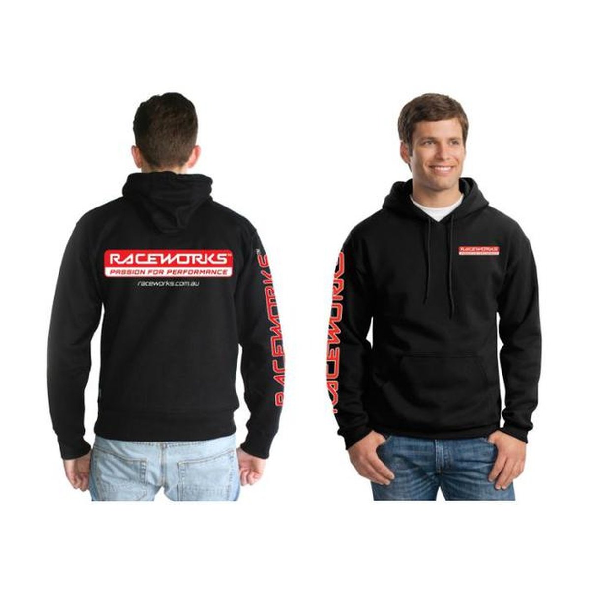 Raceworks Large Black Hoodie
