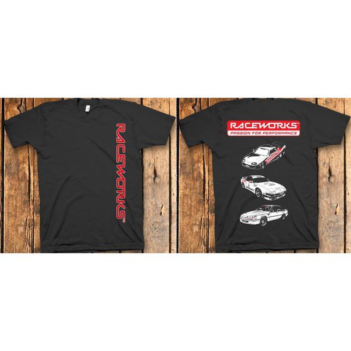 Raceworks XL Black T-Shirt Short Sleeve