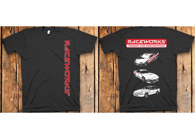 Raceworks 2XL Black T-Shirt Short Sleeve