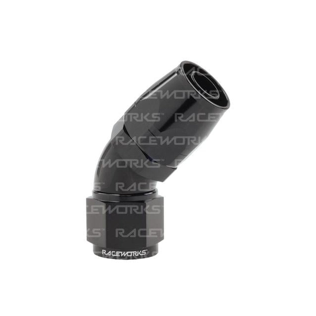 Raceworks Cutter Hose Fitting An-10 45 Deg