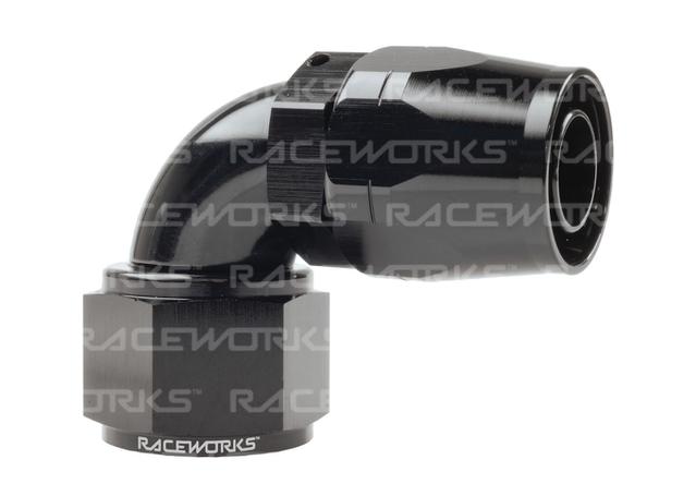 Raceworks Cutter Hose Fitting An-12 90 Deg