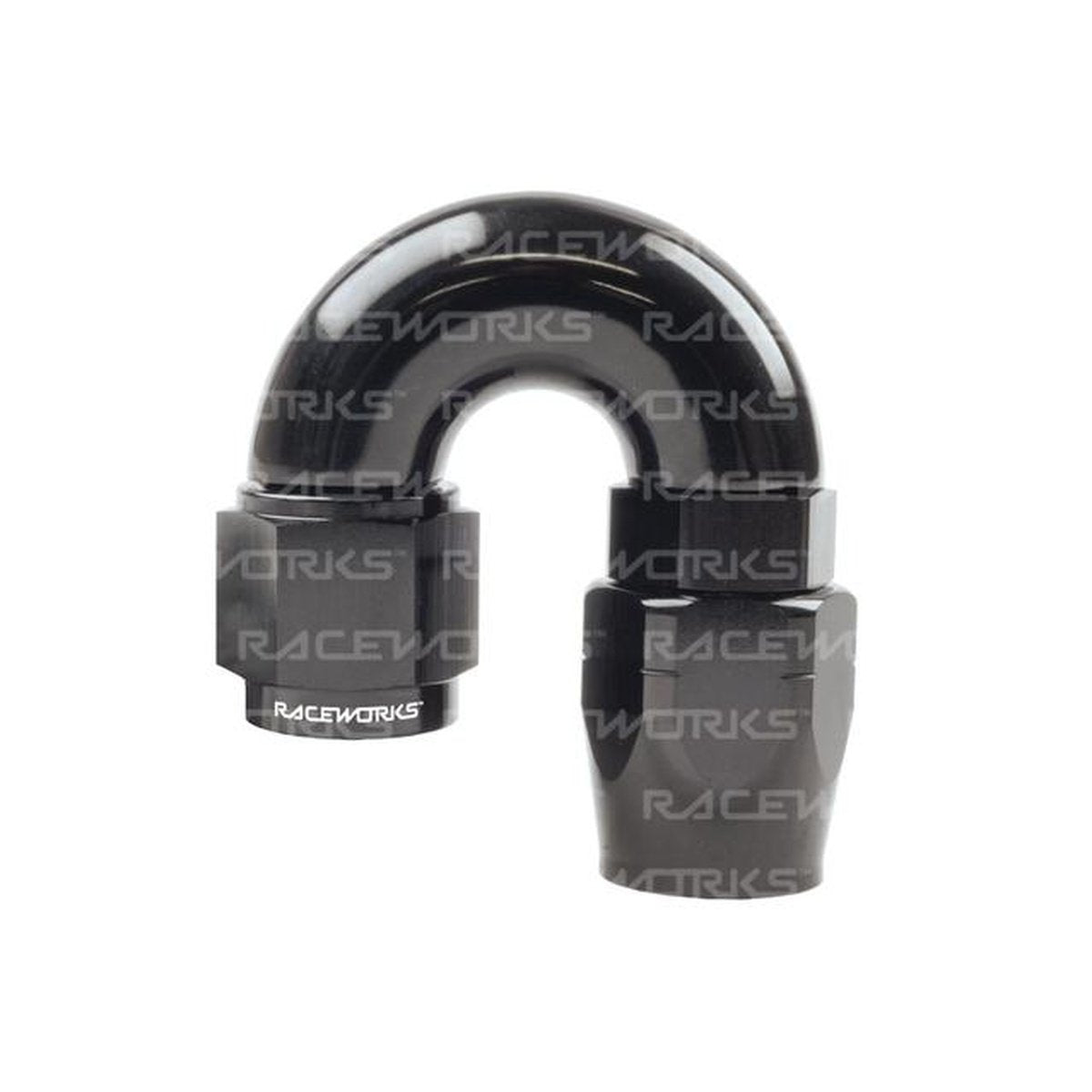 Raceworks Cutter Hose Fitting An-6 180 Deg