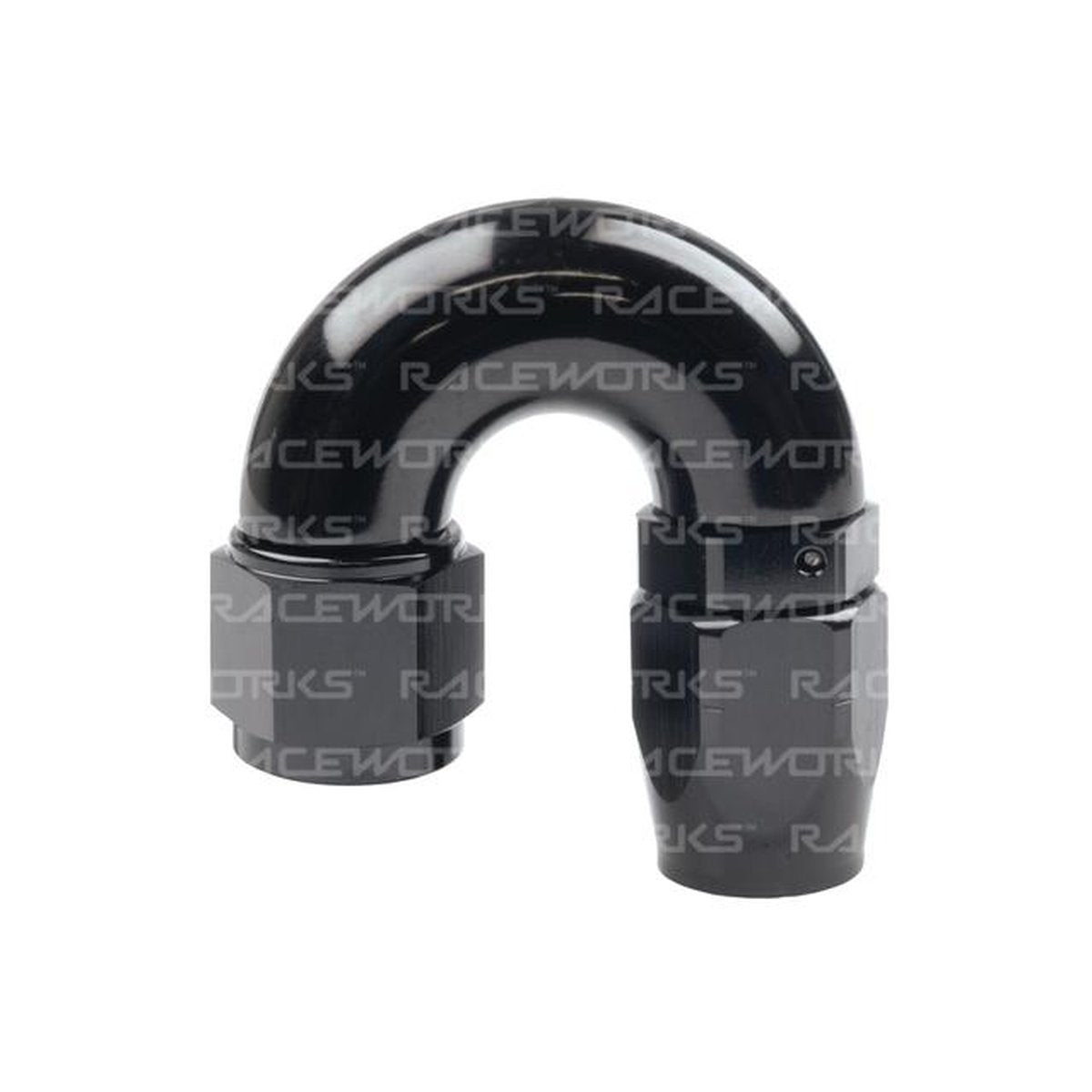 Raceworks Cutter Hose Fitting An-8 180 Deg