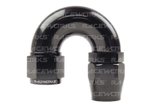 Raceworks Cutter Hose Fitting An-10 180 Deg