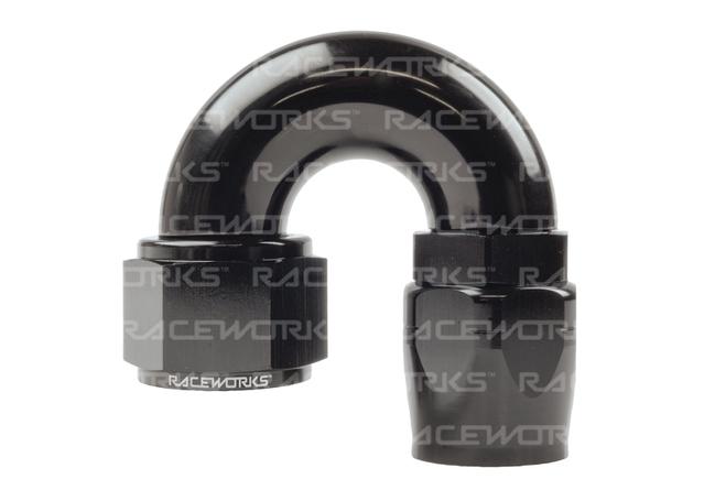 Raceworks Cutter Hose Fitting An-12 180 Deg
