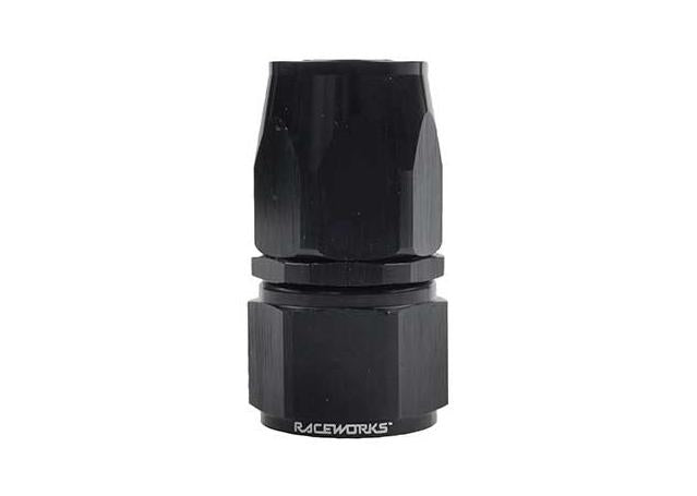 Raceworks AN-6 Aluminium 110 Series Straight Taper Hose End Anodized