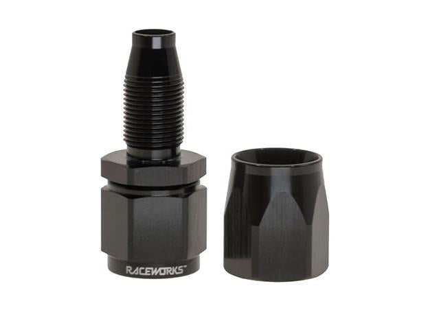 Raceworks AN-8 Aluminium 110 Series Straight Taper Hose End Anodized