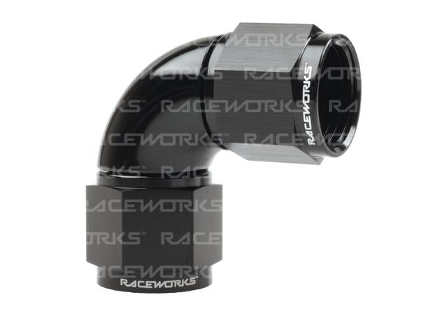 Raceworks Female To Female Swivel An-10 90 Deg