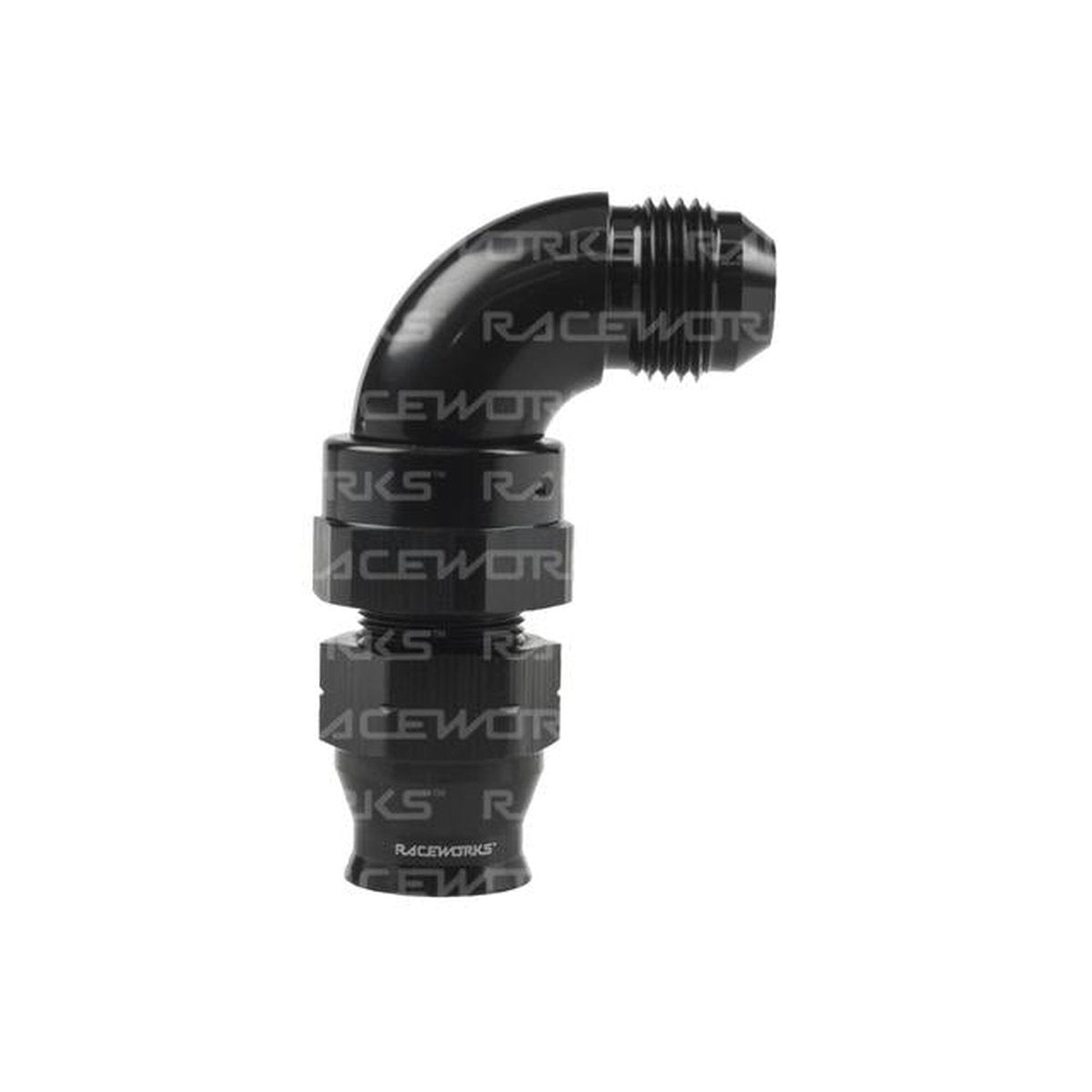Raceworks Male An-6 To 3/8 Tube 90Deg Adapter