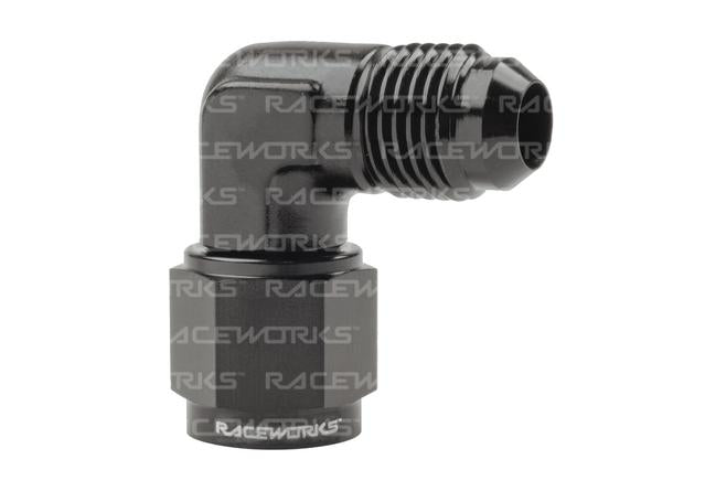 Raceworks Female To Male Swivel Elbow An-6 90 Deg