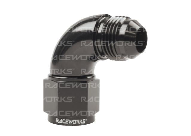 Raceworks Female To Male Swivel Elbow An-8 90 Deg