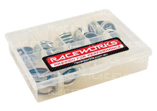 Raceworks Dowty Seal Kit 10 Of Each Size 8mm To 18mm
