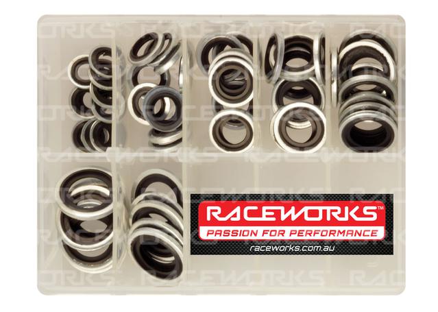Raceworks Dowty Seal Kit 10 Of Each Size 8mm To 18mm