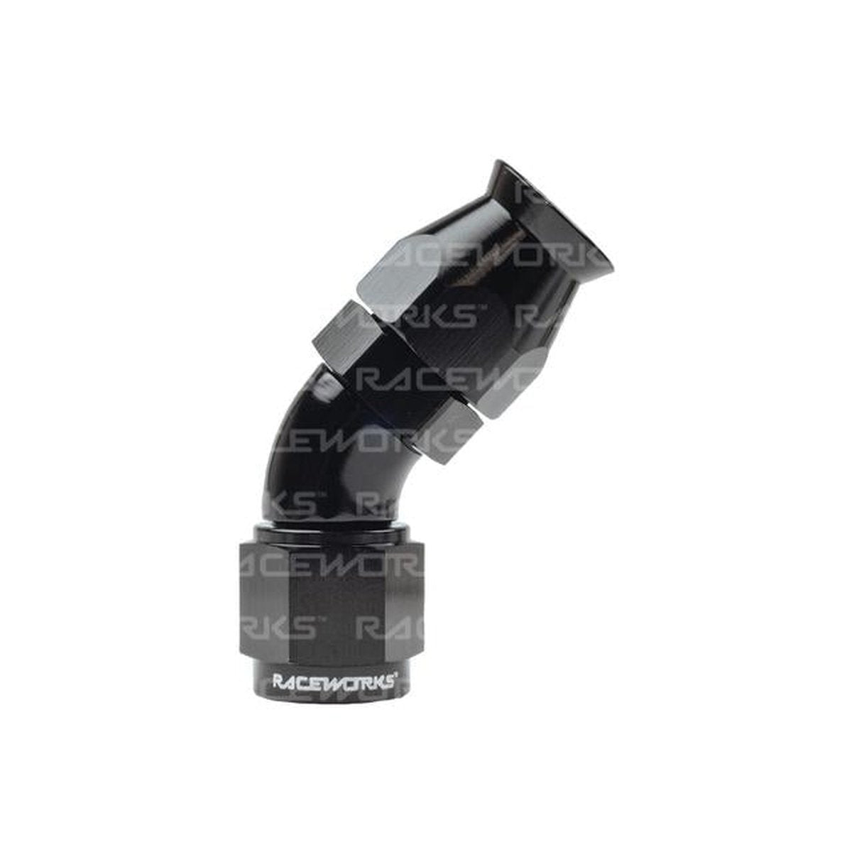 Raceworks Teflon Hose Fitting An-6 45 Deg