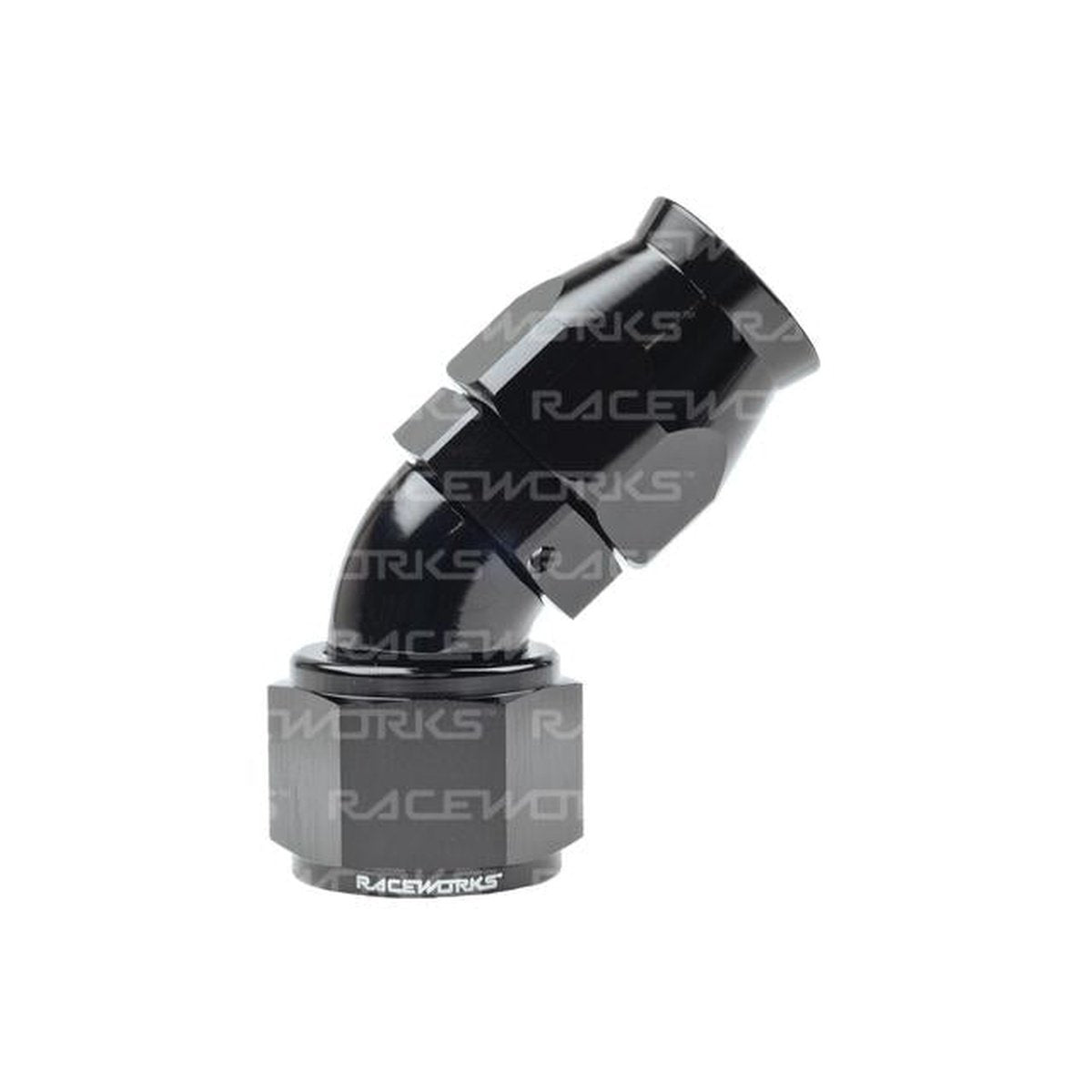 Raceworks Teflon Hose Fitting An-10 45 Deg