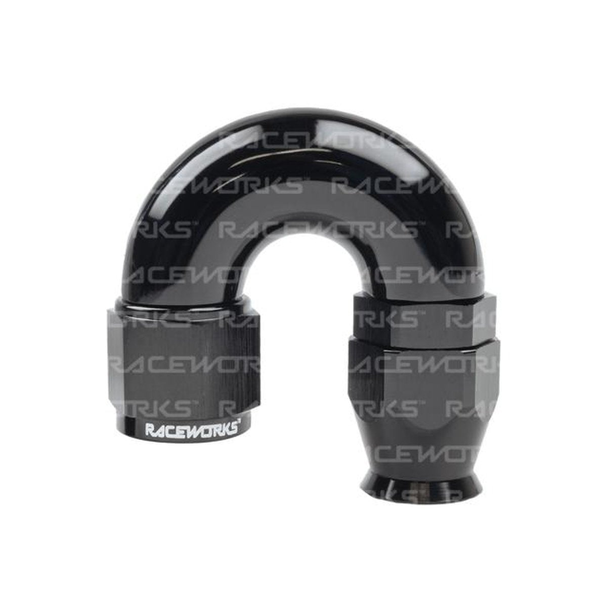 Raceworks Teflon Hose Fitting An-4 180 Deg